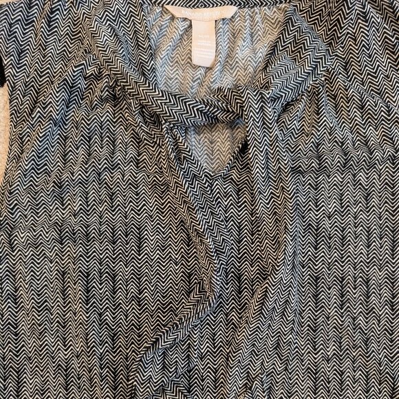 Banana Republic Size M Sleeveless tie front blouse officechic girlhoodcore - Picture 5 of 5